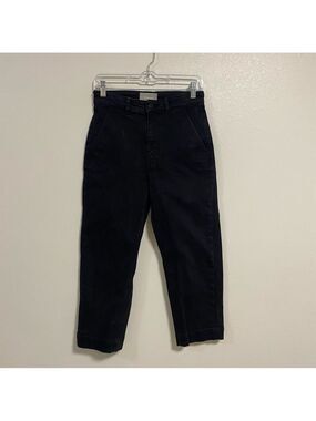 Everlane Jeans Women’s Size 6 Black The Straight Leg Crop Short Pants